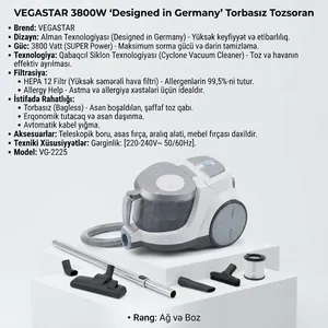 VegaStar, 3800 Vt, Konteyner, 4 L, 3800 Vt