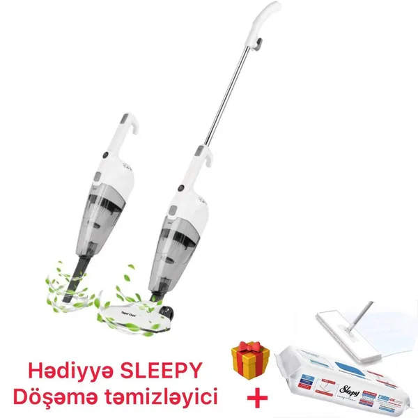 Vertikal tozsoran Super Crest BB-001611 + Sleepy döşəmə təmizzləyici — tozsoranlar