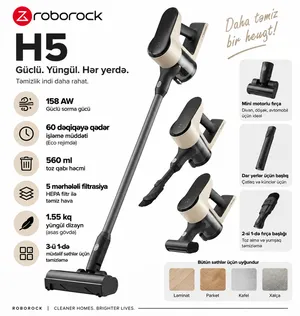 Simsiz vertikal tozsoran Roborock H5 CE Pro VP088 qara
