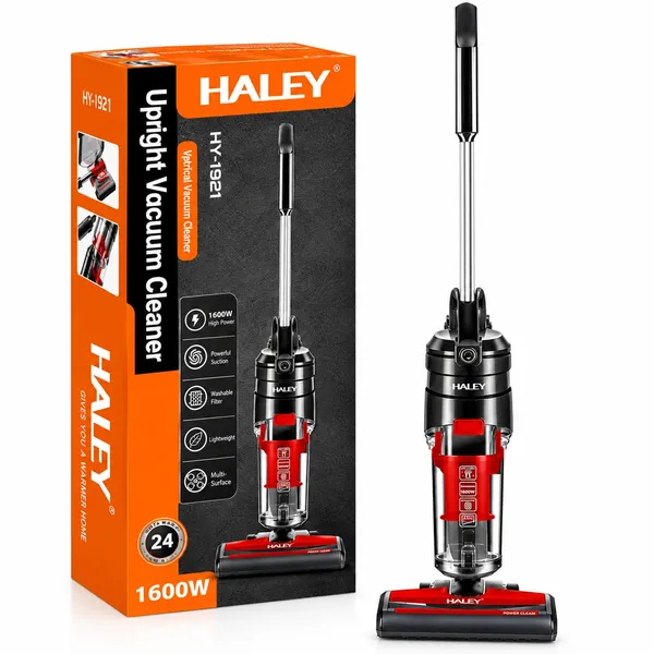 Vertikal tozsoran Haley HY-1021, Quru, Qırmızı, Qara, 500 ml — tozsoranlar
