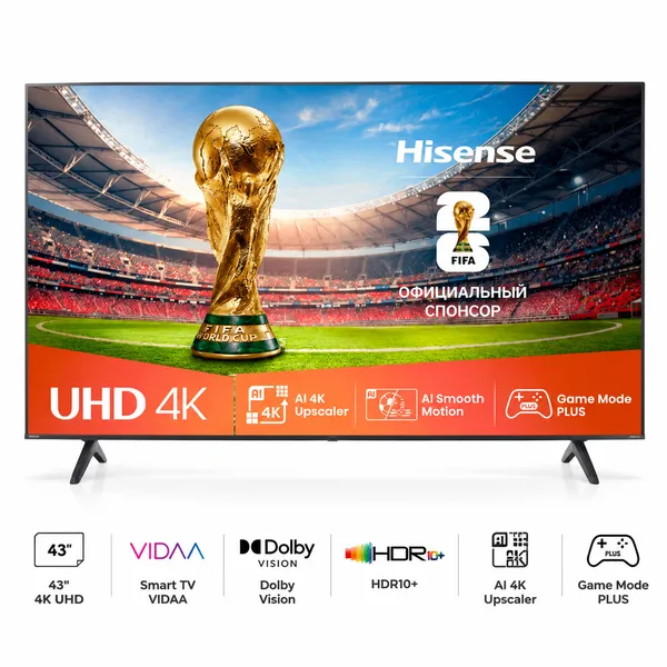 Hisense 43A6Q Pro VIDA Dolby Vision Airplay — televizorlar