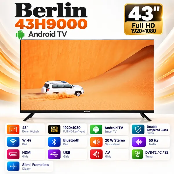Berlin 43H9000 Android TV — телевизоры