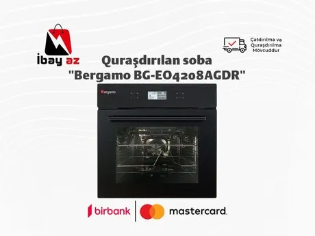 Quraşdırılan soba "Bergamo BG-EO4208AGDR — духовки и плиты