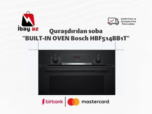 Quraşdırılan soba "BUILT-IN OVEN Bosch HBF514BB1T