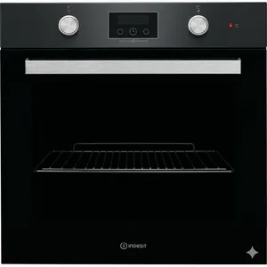 Quraşdırılan soba Indesit IFW65Y0JBL 66 L Qara