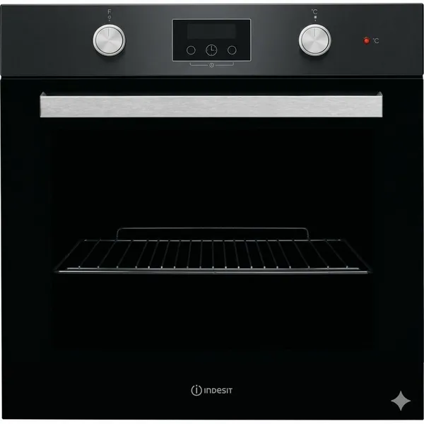 Quraşdırılan soba Indesit IFW65Y0JBL 66 L Qara — sobalar və plitələr