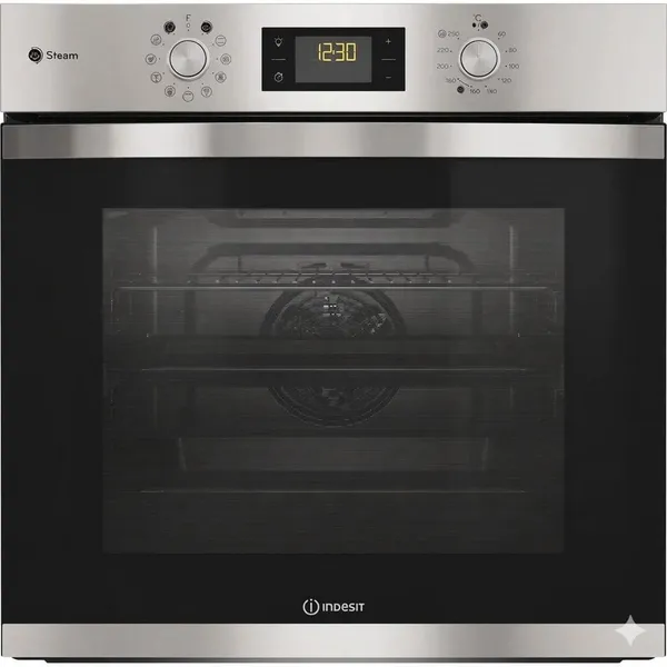 Quraşdırılan soba Indesit IFWS3841JHIX 71 L Inox — sobalar və plitələr