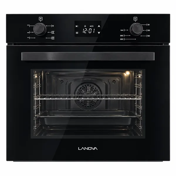 Quraşdırılan soba Lanova LNV-AO 2163 B60, Elektrik, 76 L, A, Qara — sobalar və plitələr