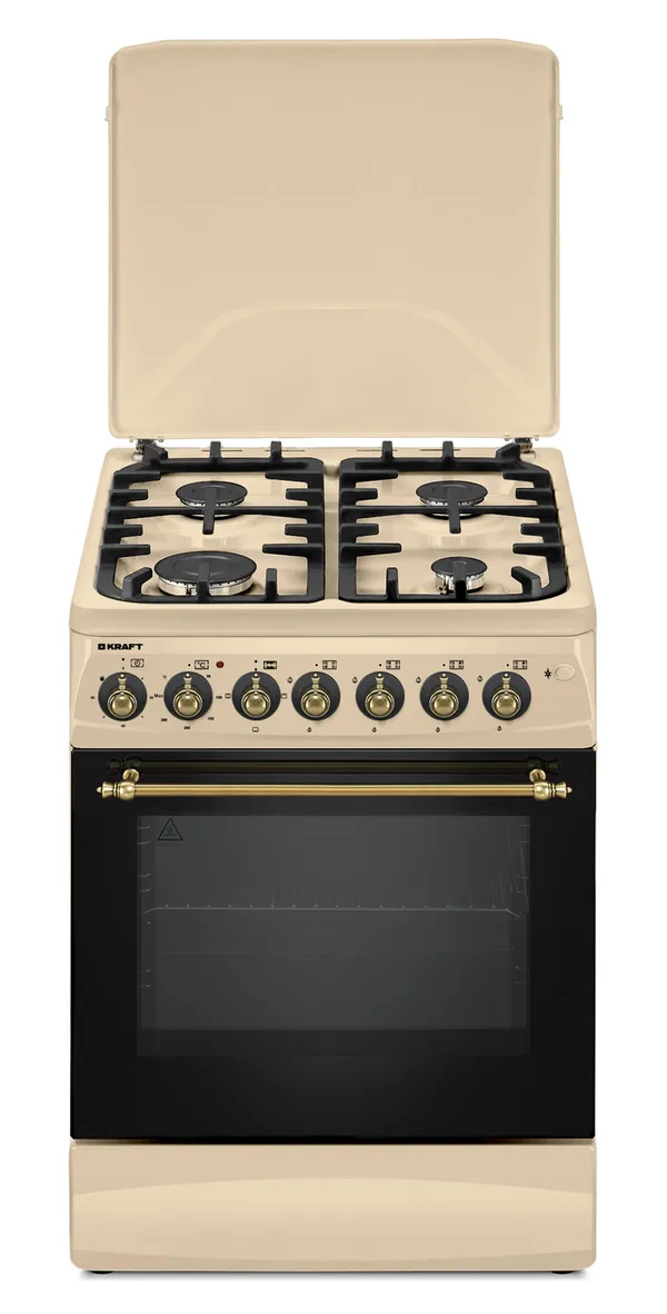 Kombinasiya edilmiş plitə Kraft KF-FSK6406AEBGRI 70 l — sobalar və plitələr