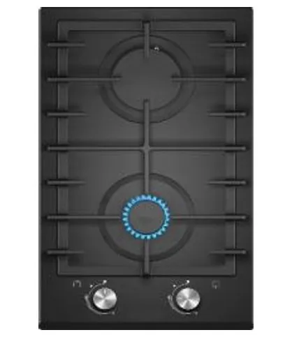 Qaz sobası Electrotech H30P24, Mat Qara, Bişmiş Şüşə — bişirmə panelləri