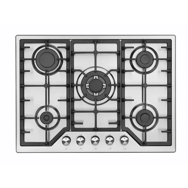 Bişirmə paneli 71380 DN İX 5 qaz gözlü, inox, avtomatik alovlanma - 2520528000016 — bişirmə panelləri