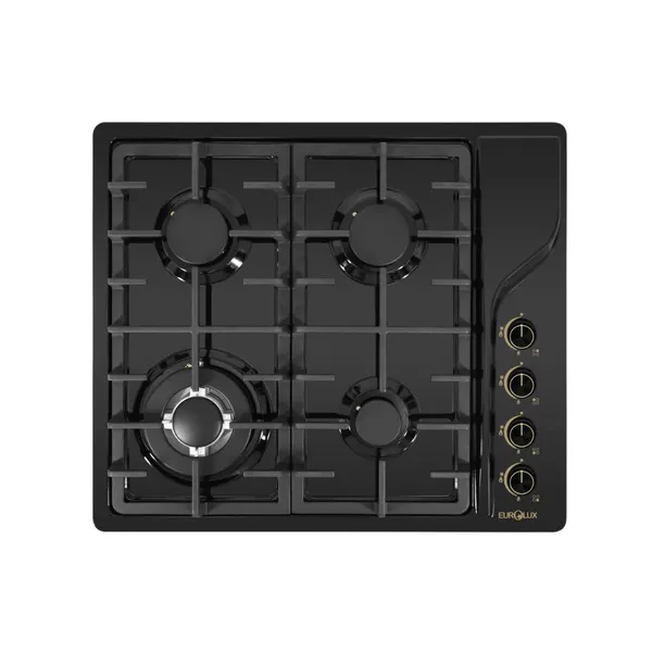 Bişirmə səthi Eurolux EU-GH3656GSBD Black — bişirmə panelləri