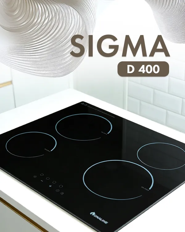Bişirmə paneli Sigma D400 Elektrik Keramika Elektron 4 konforlu — bişirmə panelləri