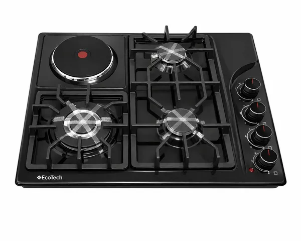 Bişirmə paneli Ecotech E60 M4003B, qara, mexaniki — bişirmə panelləri