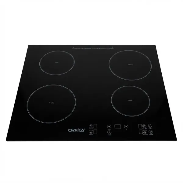 Bişirmə paneli Orvica, elektrik, sensor, 4 konfor, 56 sm — bişirmə panelləri