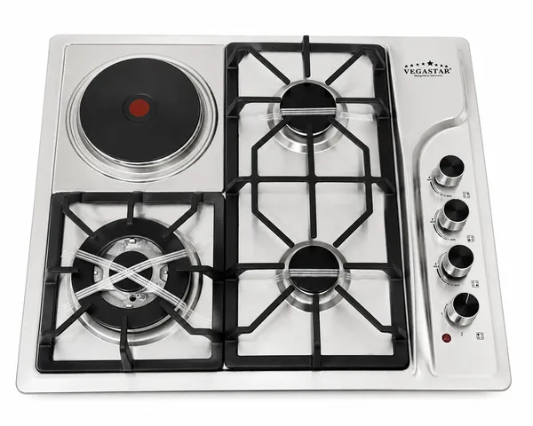 Quraşdırılan bişirmə paneli Veqastar 6011S , 4 konfor, 50x60 sm — bişirmə panelləri