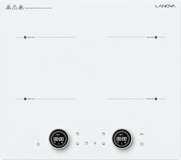 Quraşdırılan bişirmə paneli Lanova INDW-4114, İnduksiyalı, Sensor, 59 sm — bişirmə panelləri