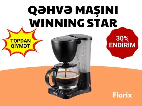 Qəhvə maşını Winning Star ST-9738 – 800W, 1.2L — qəhvə maşınları