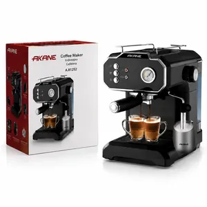 Akane Coffee Maker A.81252 20 Bar Espresso Aparatı 2L Süd Köpürdücülü 850W Qəhvəbişirən
