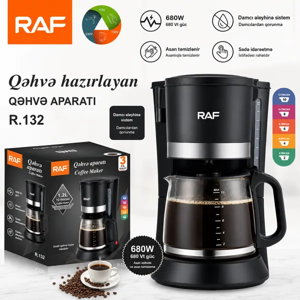 Qəhvəbişirən RAF R.132, 680 Vt — qəhvə maşınları