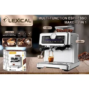 Qəhvə maşını Lexical LEM-0674, 1350 Vt, 2.3 L, gümüşü