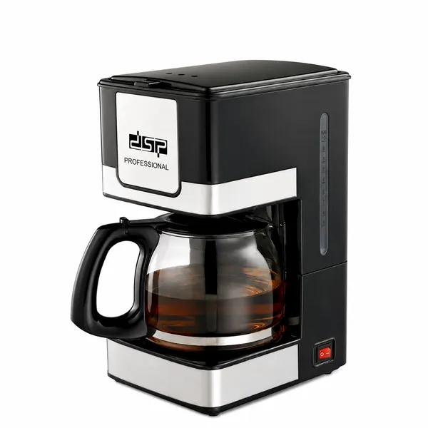 Qəhvəbişirən DSP KA-3024, 800 Vt, 1.2 L, qara — qəhvə maşınları