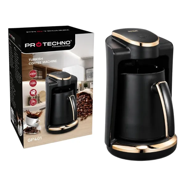 Qəhvəbişirən ProTechno GP-401 WS68 400 W qara — qəhvə maşınları