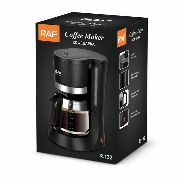Avtomatik qəhvə maşını RAF R.132 680 W 1.2 l qara — qəhvə maşınları
