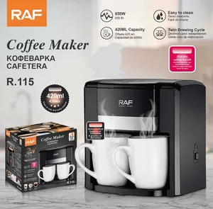 Qəhvəbişirən RAF R.115, 650 Vt, 0.42 l, qara
