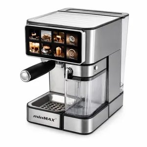 Qəhvə maşını MinMAX, avtomatik, 1600 Vt, 1.8 l, gümüşü