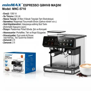 Qəhvəbişirən MinMax MNC-5710 1350 W 2.6 l qara-gümüşü