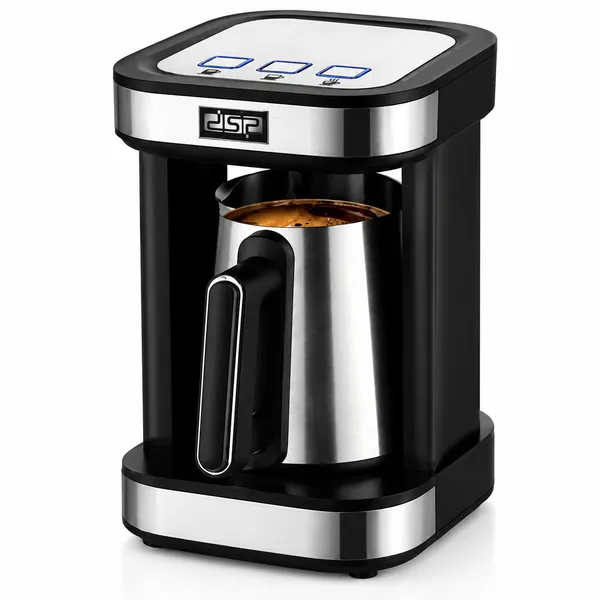Qəhvəbişirən DSP KA3186, damcılı, 400 Vt, 0.6 l, gümüşü — qəhvə maşınları