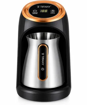 Qəhvəbişirən Tiffany, TF-1613 3-ü 1-də, Türk sayağı qəhvə, 600 Vt, 0.3 L, Gümüşü