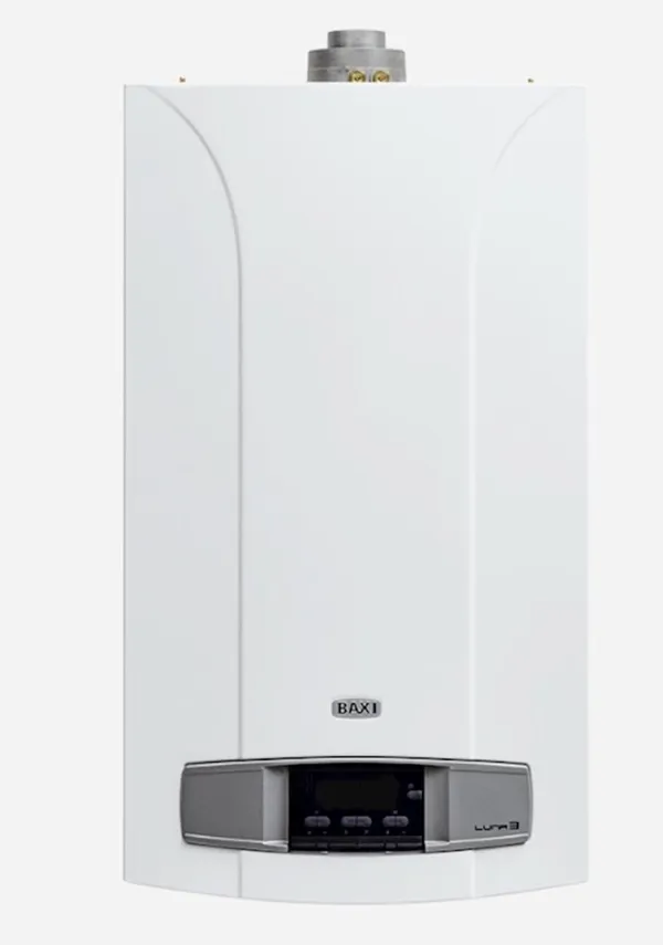 Kombi üçün qaz qazanı Baxi Luna 3, 24 Kw, İki konturlu, ağ — kombilər