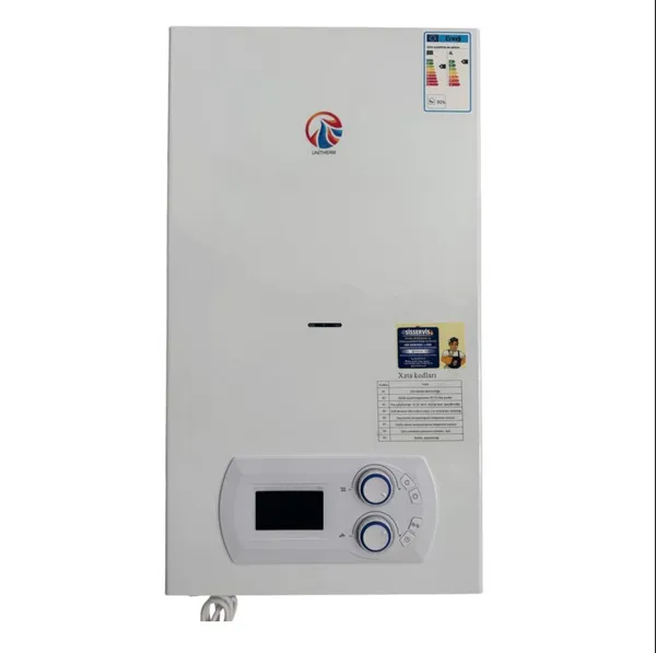 Kombi Unitherm, Kombi üçün qaz qazanı, Birkonturlu, 24 kVt, Ağ — газовые котлы