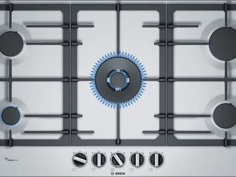 Qaz plitəsi "Bosch PCR9A5B90M — sobalar və plitələr