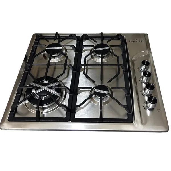 Quraşdırılan bişirmə paneli VegaStar VG-6014S 4 gözlü Metal rəngli — варочные панели