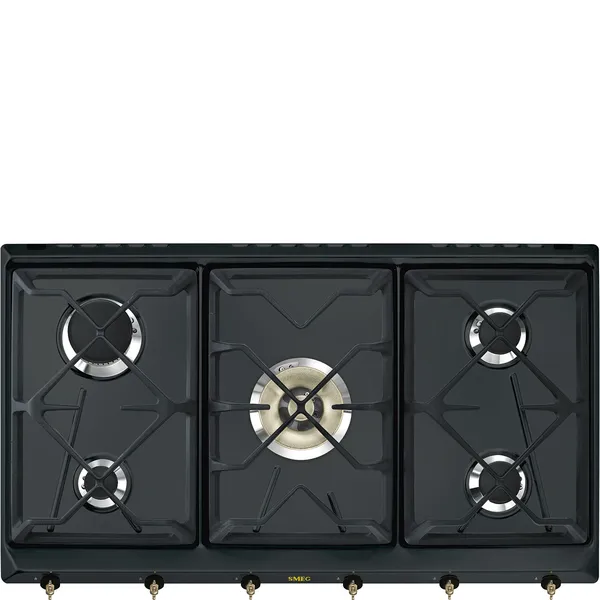 Smeg Antrasit qaz plitəsi SRV896AOGH — bişirmə panelləri
