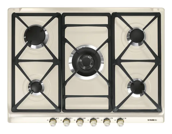 Smeg Krem Qaz Plitəsi SR775PO — bişirmə panelləri