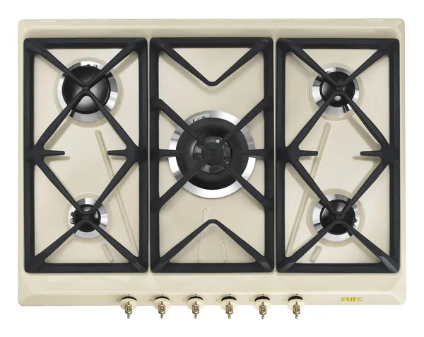 Smeg Krem Qaz Plitəsi SRV876POGH — bişirmə panelləri