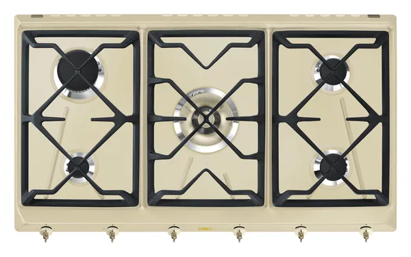 Smeg Krem Qaz Plitəsi SRV896POGH — bişirmə panelləri