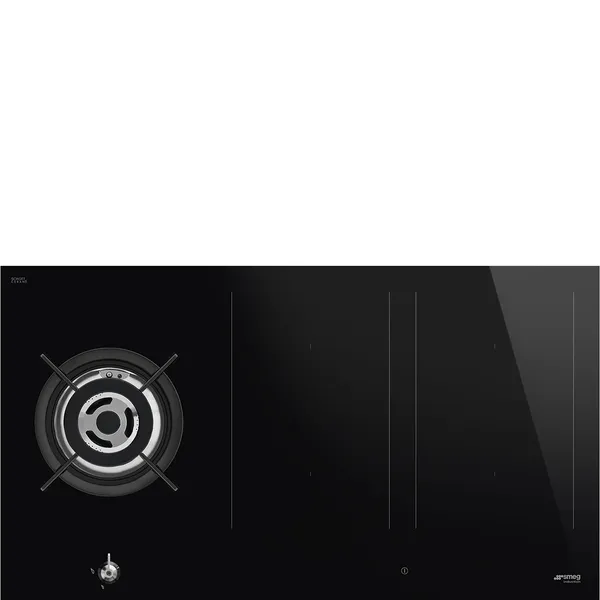 Smeg Qaz + Induksiya PM3953D — bişirmə panelləri