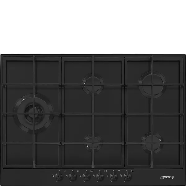 Smeg Qara Mat Qaz Plitəsi PX375LMB — bişirmə panelləri