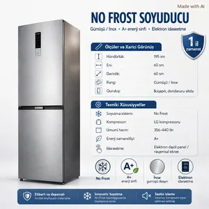 Ferre UCR470I_MYCM_14_71_59 No Frost ikiqapılı gümüşü