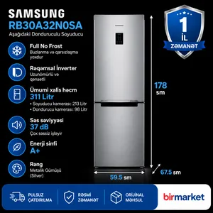 Samsung RB30A32NOSA/WT MET