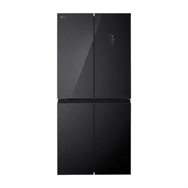 LG F40BG No Frost dördqapılı qara — soyuducular