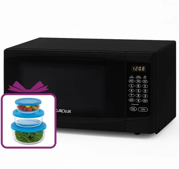 Mikrodalğalı soba Eurolux VP-MW023-03GBD + yemək saxlama qabları Hədiyyə — микроволновые печи