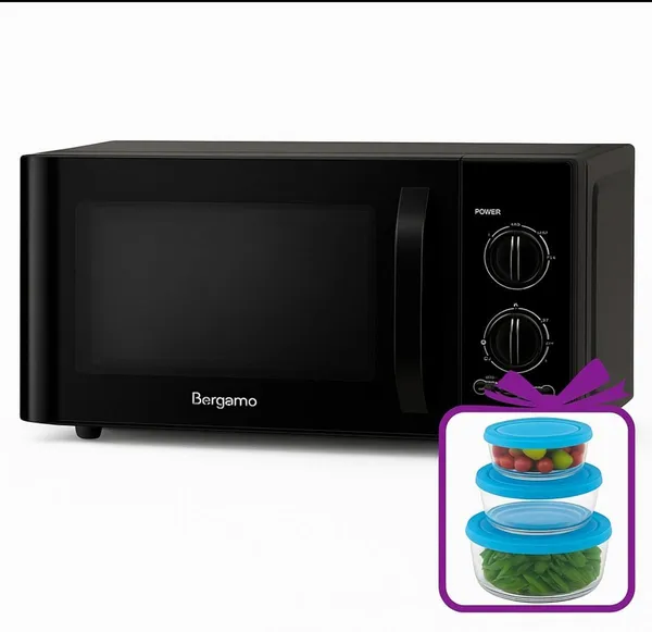 Mikrodalğalı soba Bergamo VP-MW023-50GBM7 + yemək saxlama qabları Hədiyyə — микроволновые печи