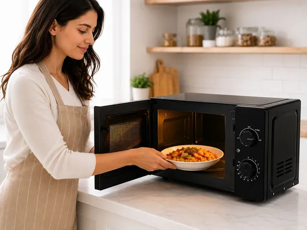 Mikrodalğalı soba Silver MU_7437 20 l Mikrodalğalar 700 Vt Qara — mikrodalğalı sobalar
