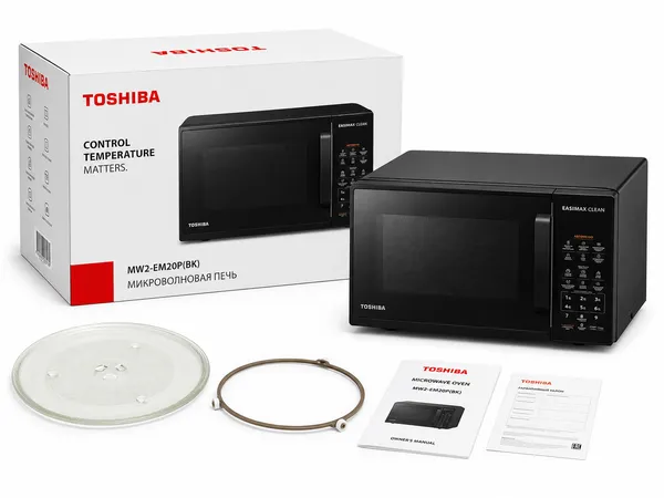 Mikrodalğalı soba Toshiba MW2-EM20P(BK), 700 Vt — микроволновые печи